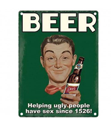 PLAQUE 30X40 BEER UGLY C2