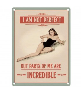 PLAQUE 30X40 I AM NOT PERFECT C2 PLAQUE 30X40 I AM NOT PERFECT C2