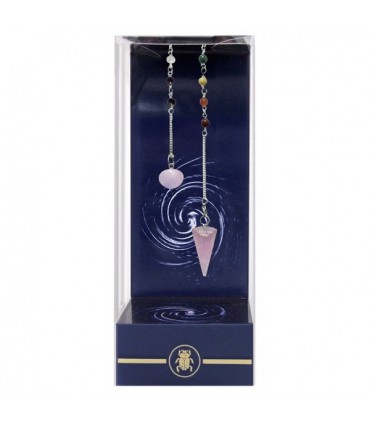 PENDULE CHAKRA ROSE QUARTZ