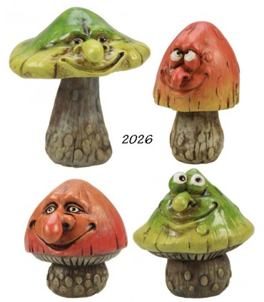 CHAMPIGNON SET DE 8 ASS.  H.8CM