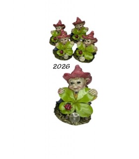 SET 4 ELFES DE LA FORET 5.5X5.2X6 SET 4 ELFES DE LA FORET 5.5X5.2X6