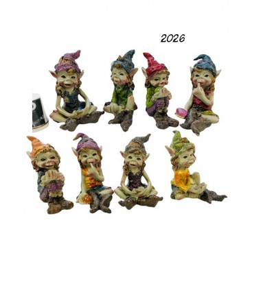 SET 8 PIXIES 5.8X4X6.2 ASS