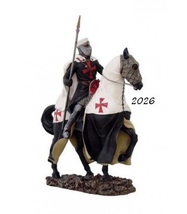 CAVALIER ORDRE DU TEMPLE H.30.5 CM