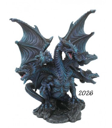 DRAGON 5 TETES H.24CM