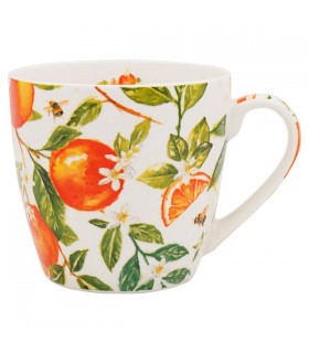 MUG DEJEUNER ORANGES/CITRONS 450ML SET DE 6