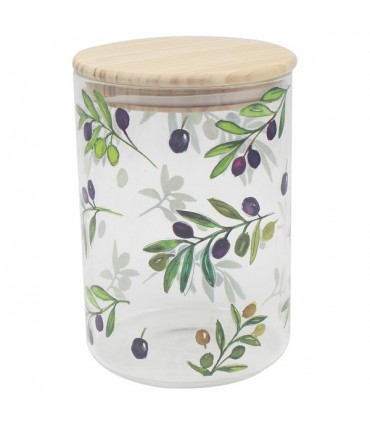 POT VERRE OLIVES 11X11X16 C2