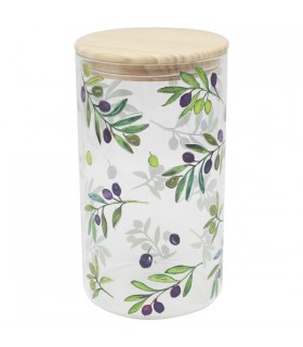POT VERRE OLIVES 11X11X20 C2
