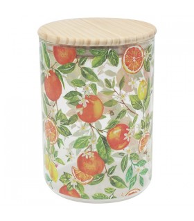 POT VERRE ORANGES/CITRONS 11X11X16 C2