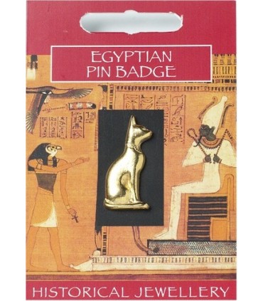 EPINGLETTE CHAT EGYPTIEN DORE C10