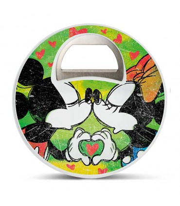 OUVRE BOUTEILLE MICKEY/MINNIE VERT C3