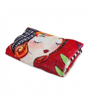PLAID PUPAZZE ROUGE 150X170CM