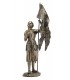 JEANNE D'ARC AU SACRE COU/BZE H38CM