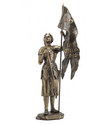 JEANNE D'ARC AU SACRE COU/BZE H38CM