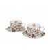 SET 2 TASSES+SOUCOUPES 280ML W.KILBURN BLANC