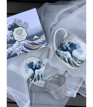 MUG BARREL 430ML HOKUSAI C4