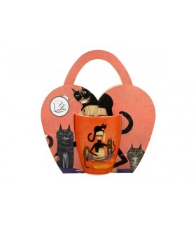 MUG 360ML CINDY & KITTIES PANIER SET DE 4