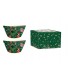 SET 2 BOLS 14CM PORCELAINE CHRISTMAS SPIRIT