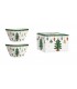 SET 2 BOLS 14CM PORCELAINE AROUND CHRISTMAS TREE