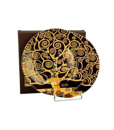 SET 2 ASS DESSERT KLIMT TREE OF LIFE DIAM 19.2 C2