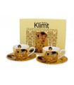 SET 2 TASSES EXPRESSO 100ML KLIMT THE KISS ECRU