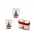 SET 2 MUGS 350ML CHRISTMAS TREE C2