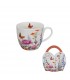 MUG 460ML PANIER FLEURS ETE SET DE 4