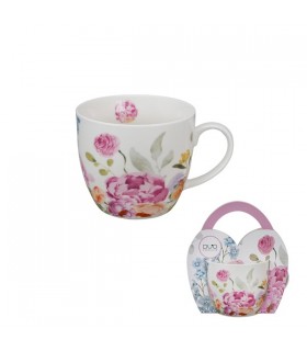 MUG 460ML PANIER FLEURS JUIN SET DE 4
