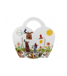 MUG 360ML CHIENS PIQUE-NIQUE PANIER SET DE 4