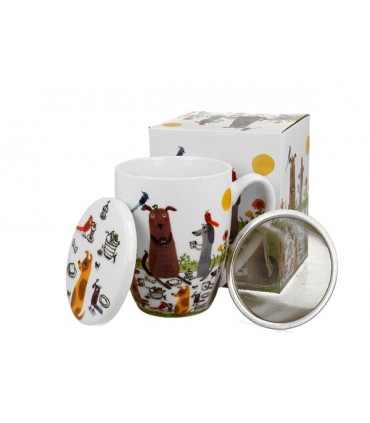 TISANIERE FILTRE 430ML CHIENS PIQUE-NIQUE C3