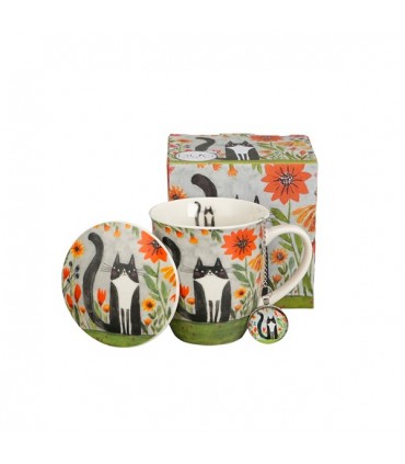 TISANIERE INFUSEUR 400ML CHATS WORLD C3