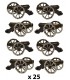 MINI CANON NAPOLEON SET DE 25  - 4CM
