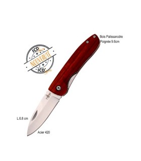 COUTEAU MANCHE PALISSANDRE ACIER 420 9.6CM