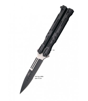 COUTEAU PAPILLON 10CM MANCHE ALU