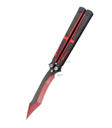 COUTEAU PAPILLON 10CM LAME ANODISEE