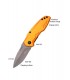 COUTEAU MANCHE ALU ORANGE ACIER 420 6.5CM