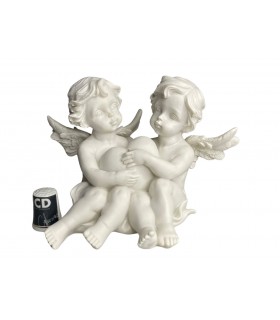 COUPLE ANGE COEUR 14X9X11.5 C3