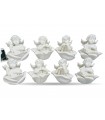 ANGE FLEUR 5X4X5.5 SET DE 8 ASS