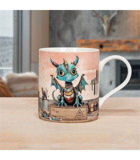 MUG DRAGON METAL 300ML SET DE 6