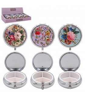 SET 12 BOITES PILULES W.KILBURN ASS Diam 6CM