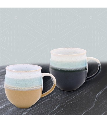 MUG REACTIVE GLAZE 400ML SET DE 2 ASS