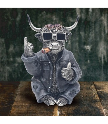 VACHE EFFRONTEE 17X14X26 FACON ARG