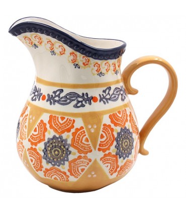 PICHET FLEURS PEINT MAIN 1000ML C2