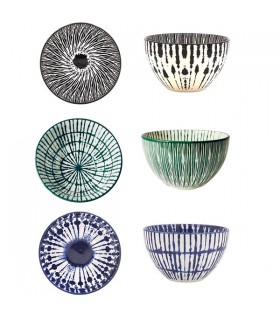 BOL CERAMIQUE AMARI 300ml 12X12X7 C12 ASS