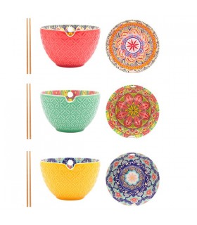 BOL CERAMIQUE TUSCANY+BAGUETTES 15X15X9 C6 ASS