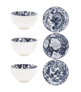 BOL CERAMIQUE FLEUR 11X11X7 C12 ASS