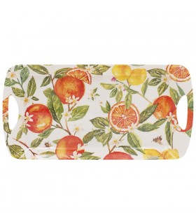 PLATEAU A CAKE ORANGES/CITRONS C4 40X20