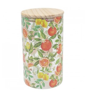 POT VERRE ORANGES/CITRONS 11X11X20 C2