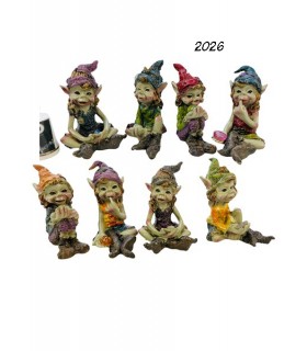 SET 8 PIXIES 5.8X4X6.2 ASS