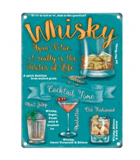 PLAQUE 15X20 WHISKY C3