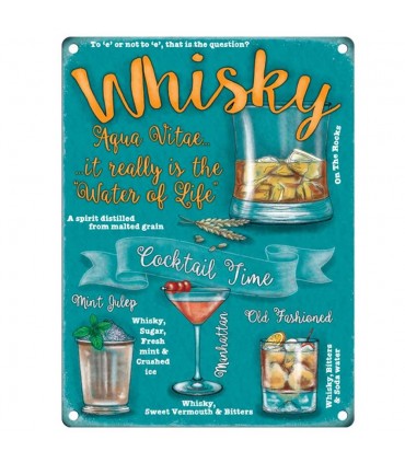PLAQUE 15X20 WHISKY C3